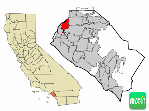 Vị trí của Buena Park trong quận Orange, California